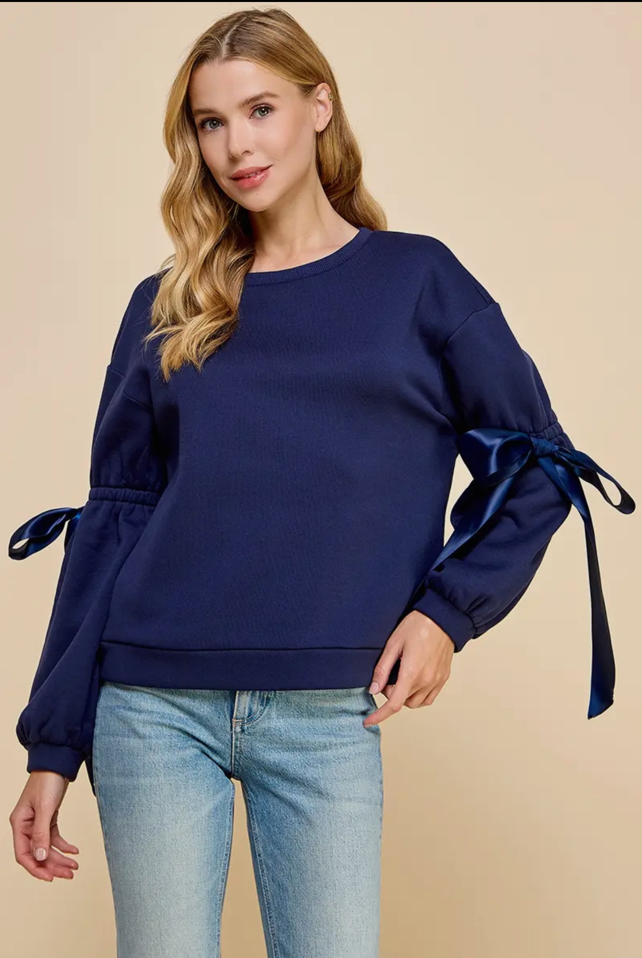 Bow Detail Sweatshirt