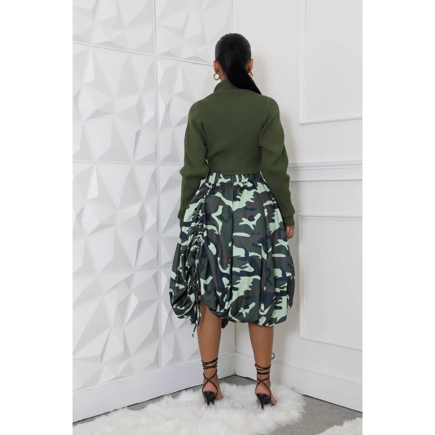 Camouflage Bubble Skirt