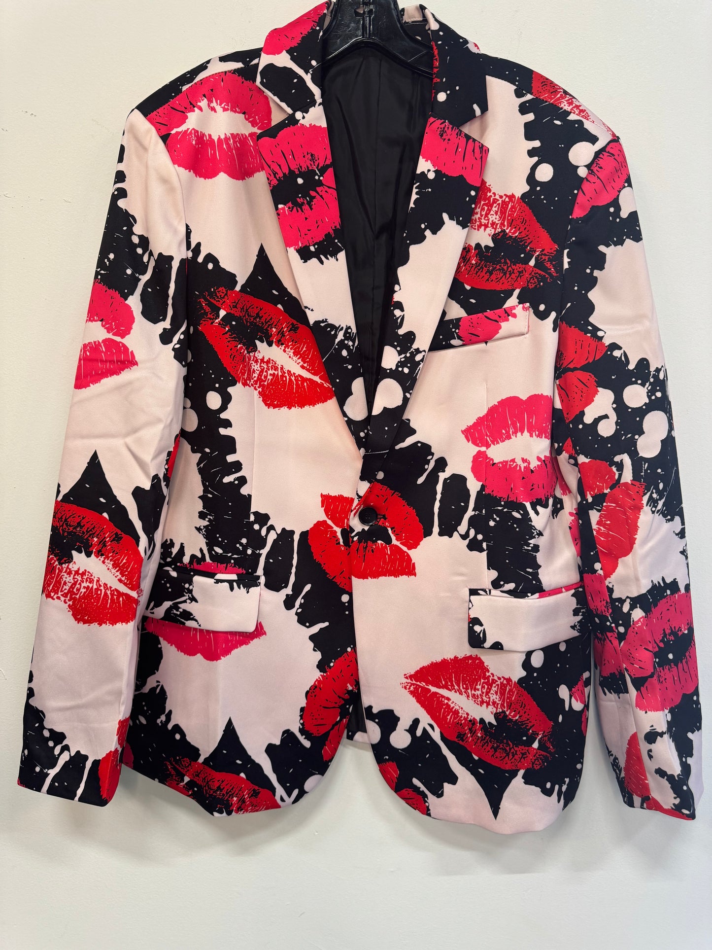 Lipstick Print Blazer